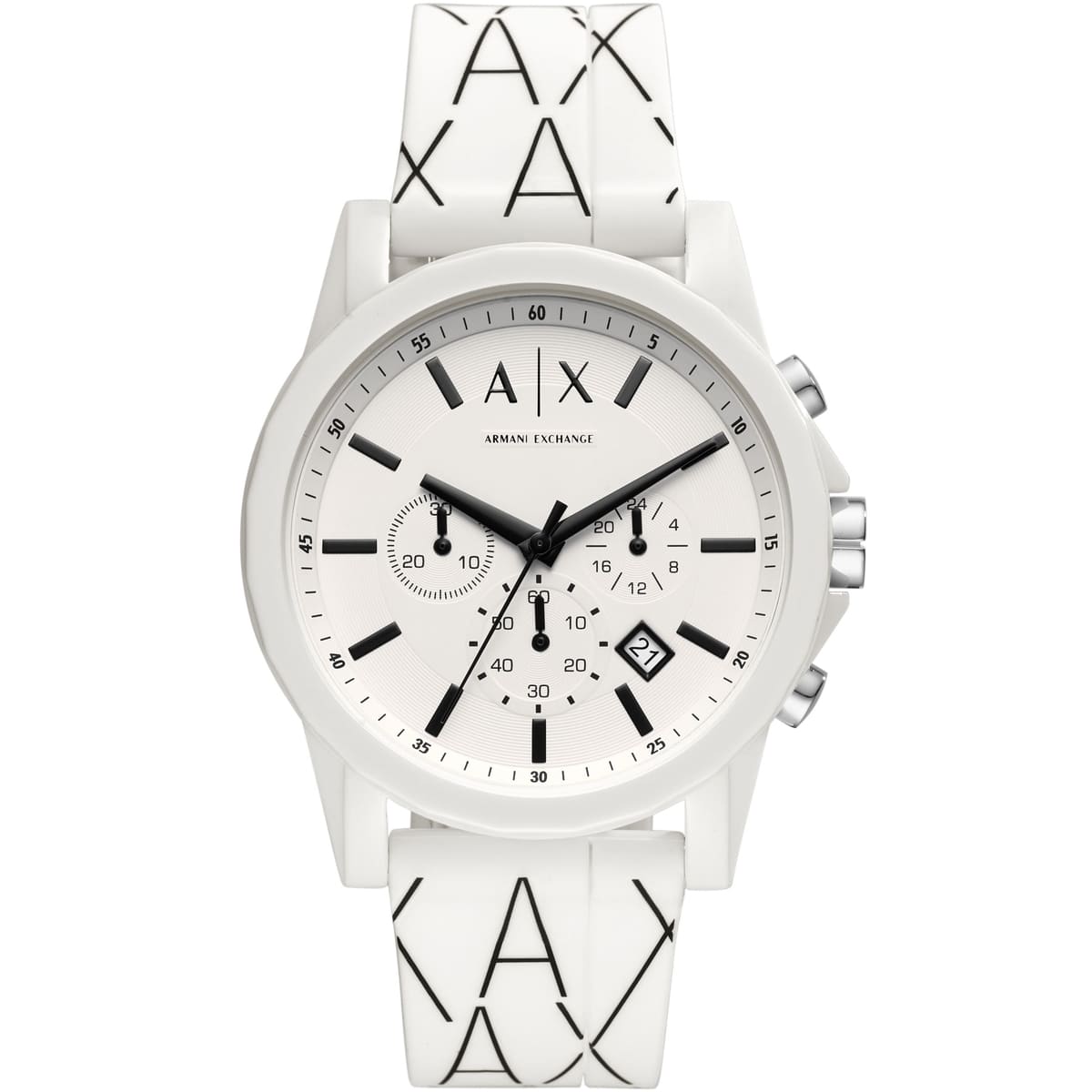 Armani Exchange Outer Banks Chronograph All White Watch - AX1340