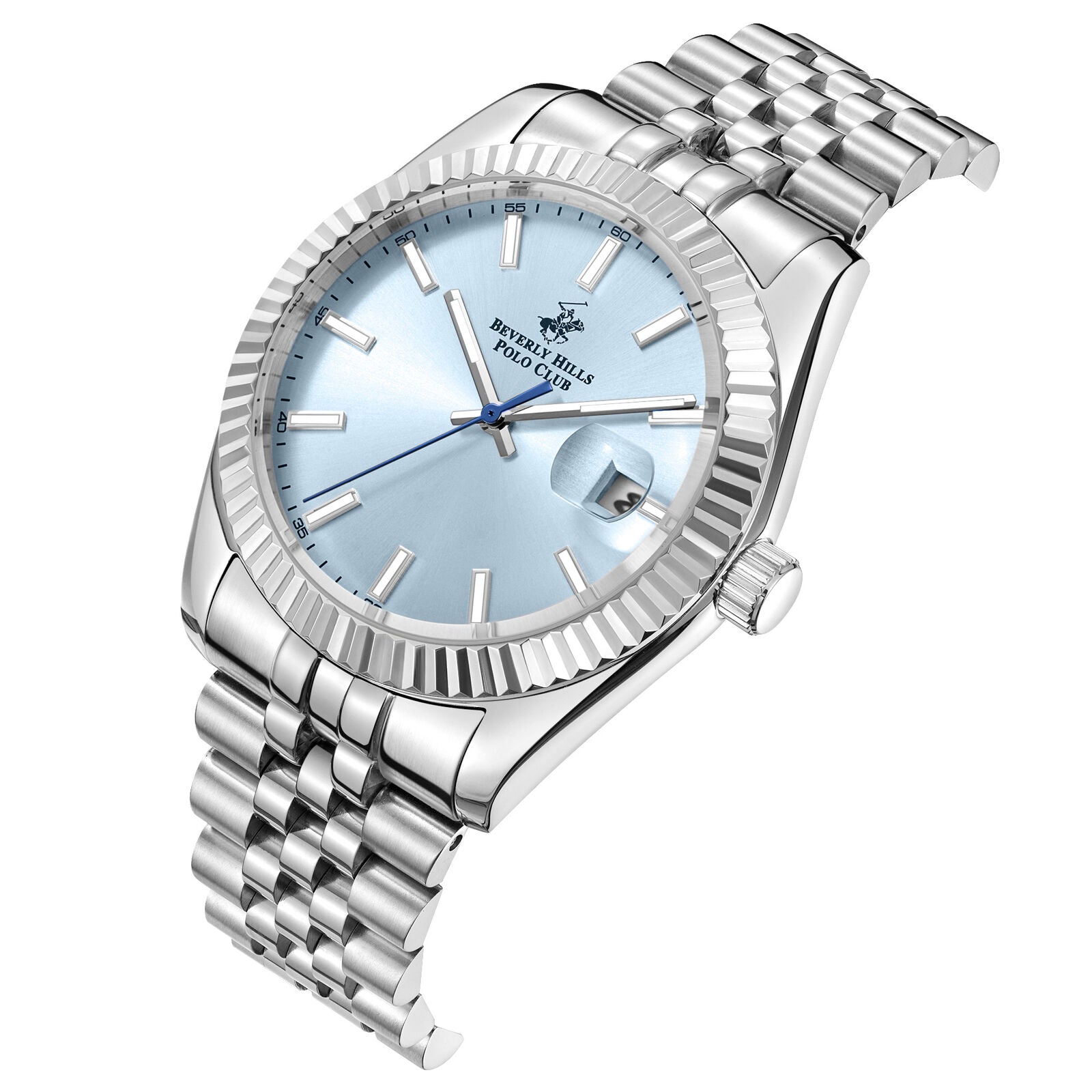 Beverly Hills Polo Club Silver Stainless Steel Men's Watch - BP3018X.302