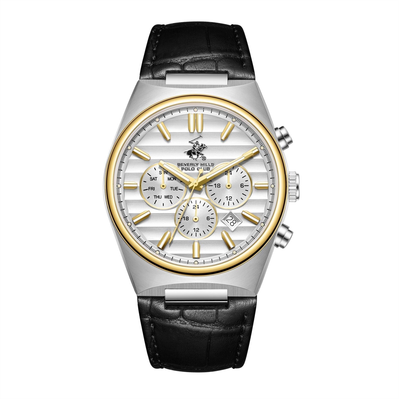 Beverly Hills Polo Club Multifunction Silver Dial Two-Tone Watch - BP3821X.231