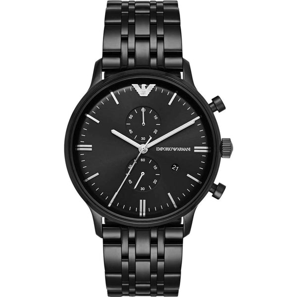 Emporio Armani Black Chronograph Men's Watch#AR1934 - Big Daddy Jewelry