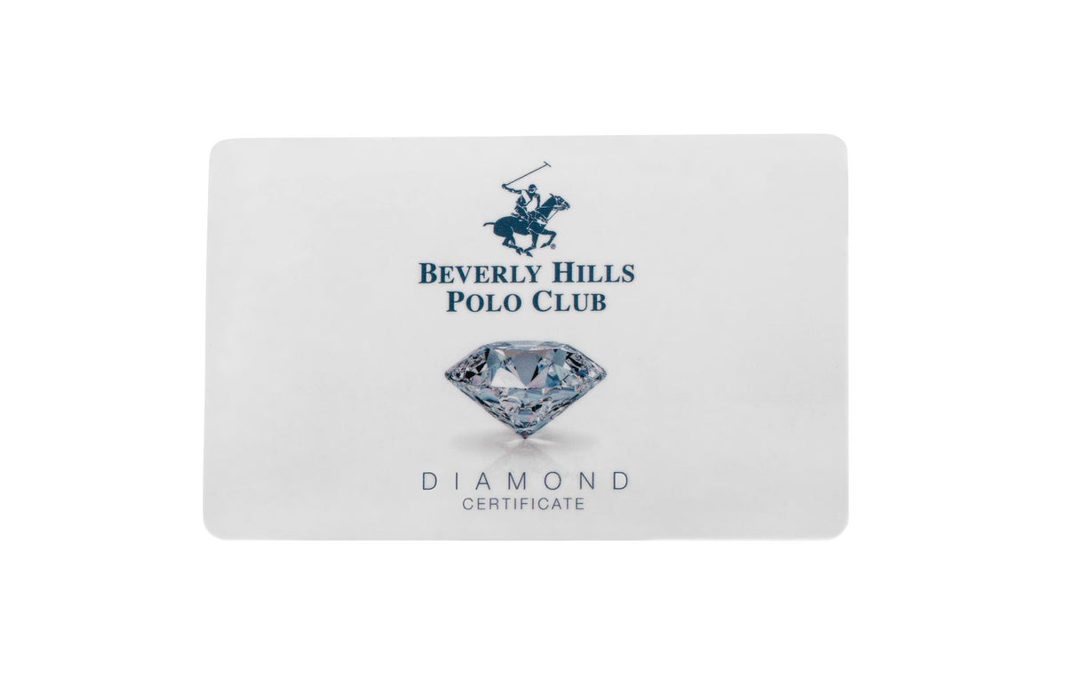 Beverly Hills Polo Club Mother Pearl Genuine Diamond Gold Watch BP3808C.120