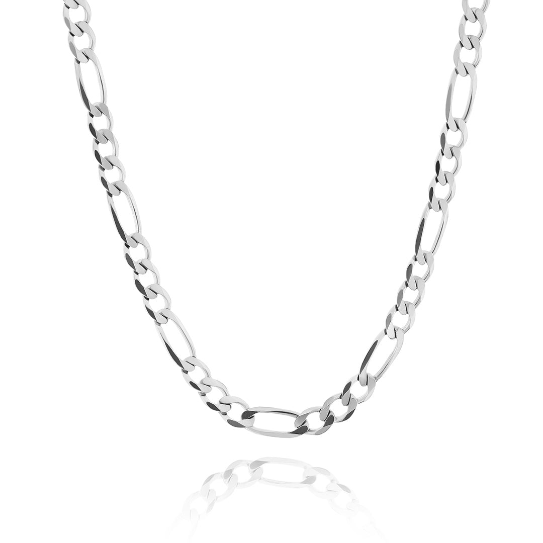 Big Daddy 3mm Stainless Steel Figaro Silver Chain - Chain