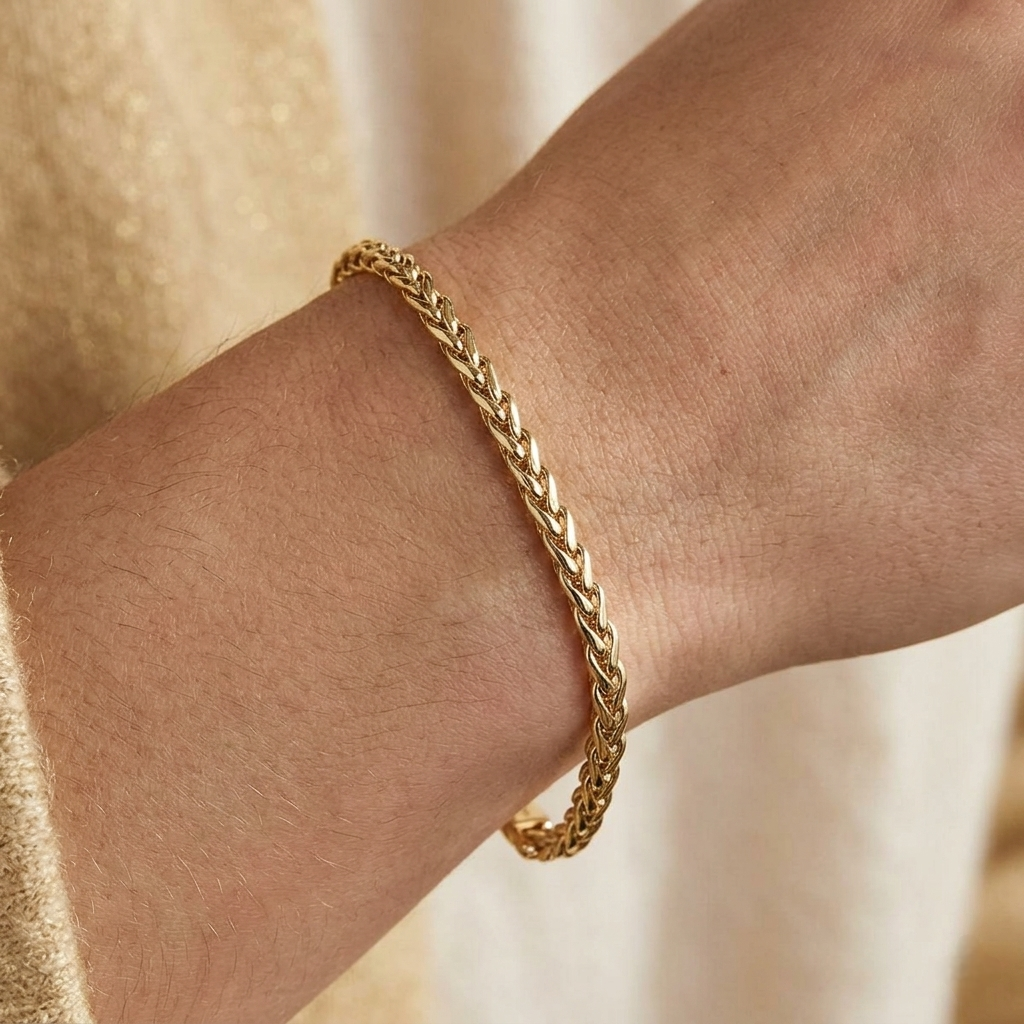 Big Daddy 5MM Gold Spiga Rope Bracelet