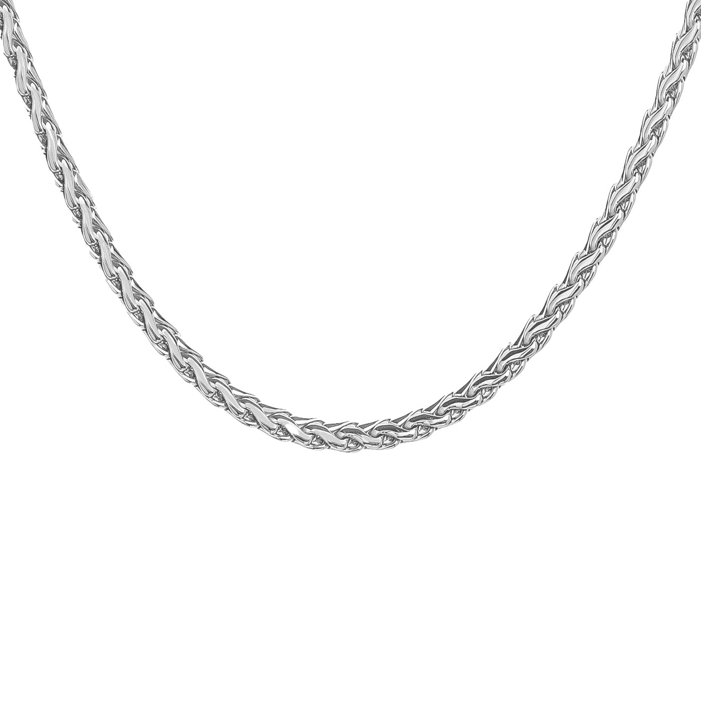 Big Daddy 5MM Silver Steel Spiga Rope Chain - Chain