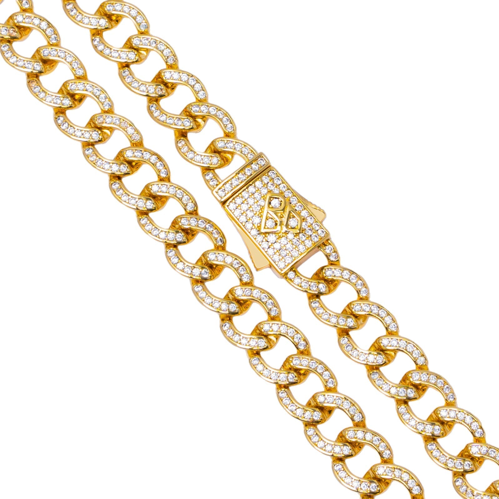 Big Daddy 8MM Iced Cuban Gold Chain - Chain