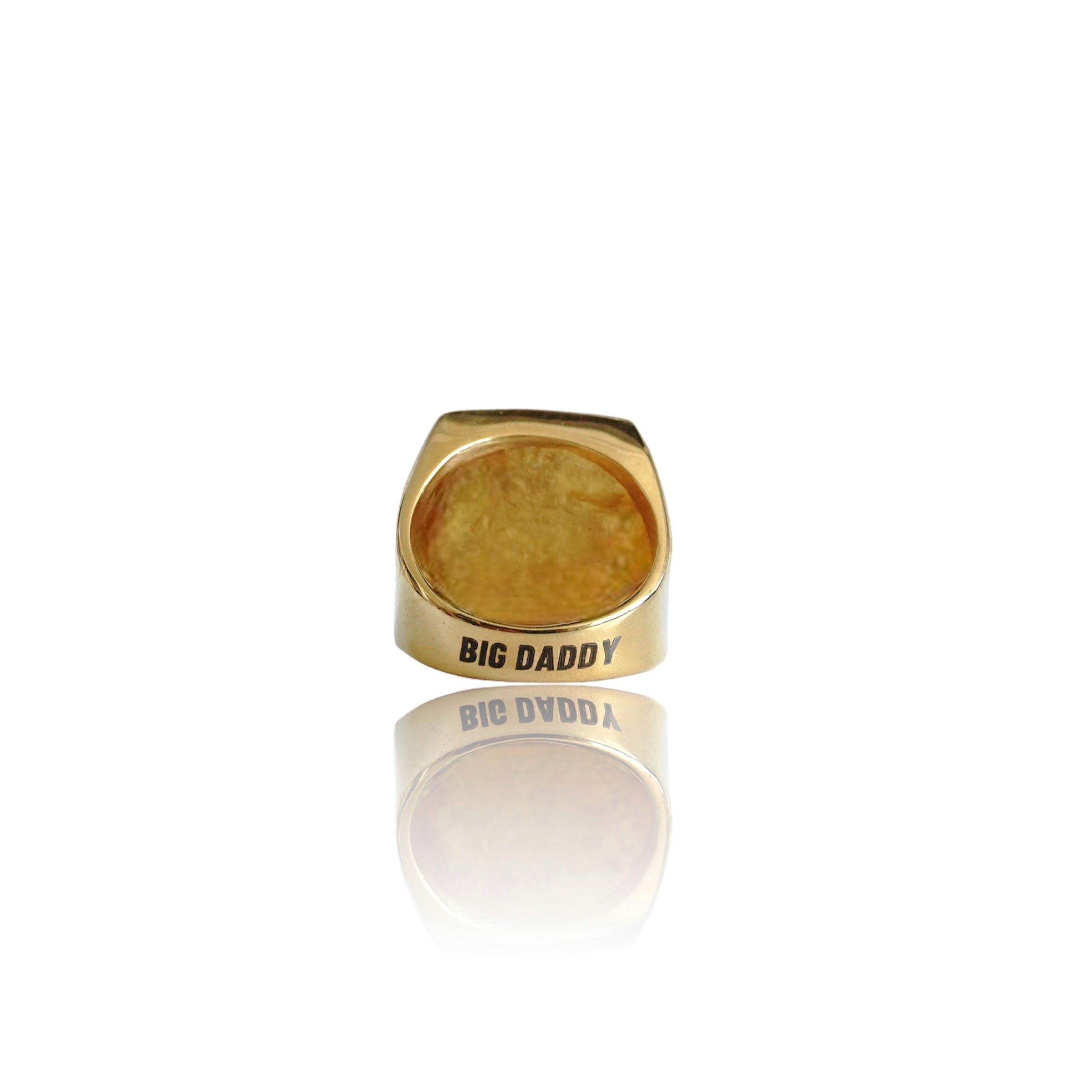 Big Daddy Iced Out Cross Gold Ring - Ring