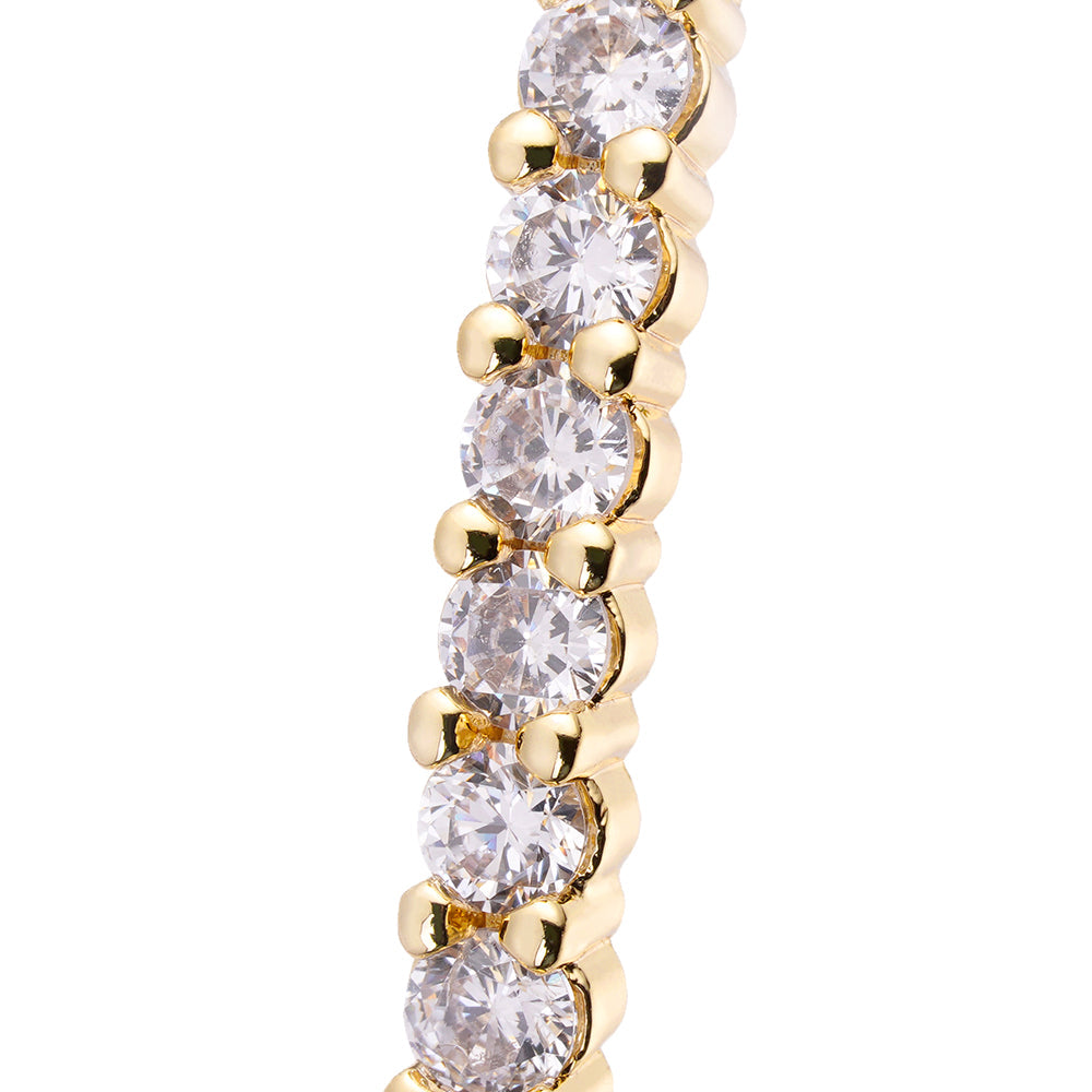 Big Daddy Large Hoop Iced Out Diamond Earring