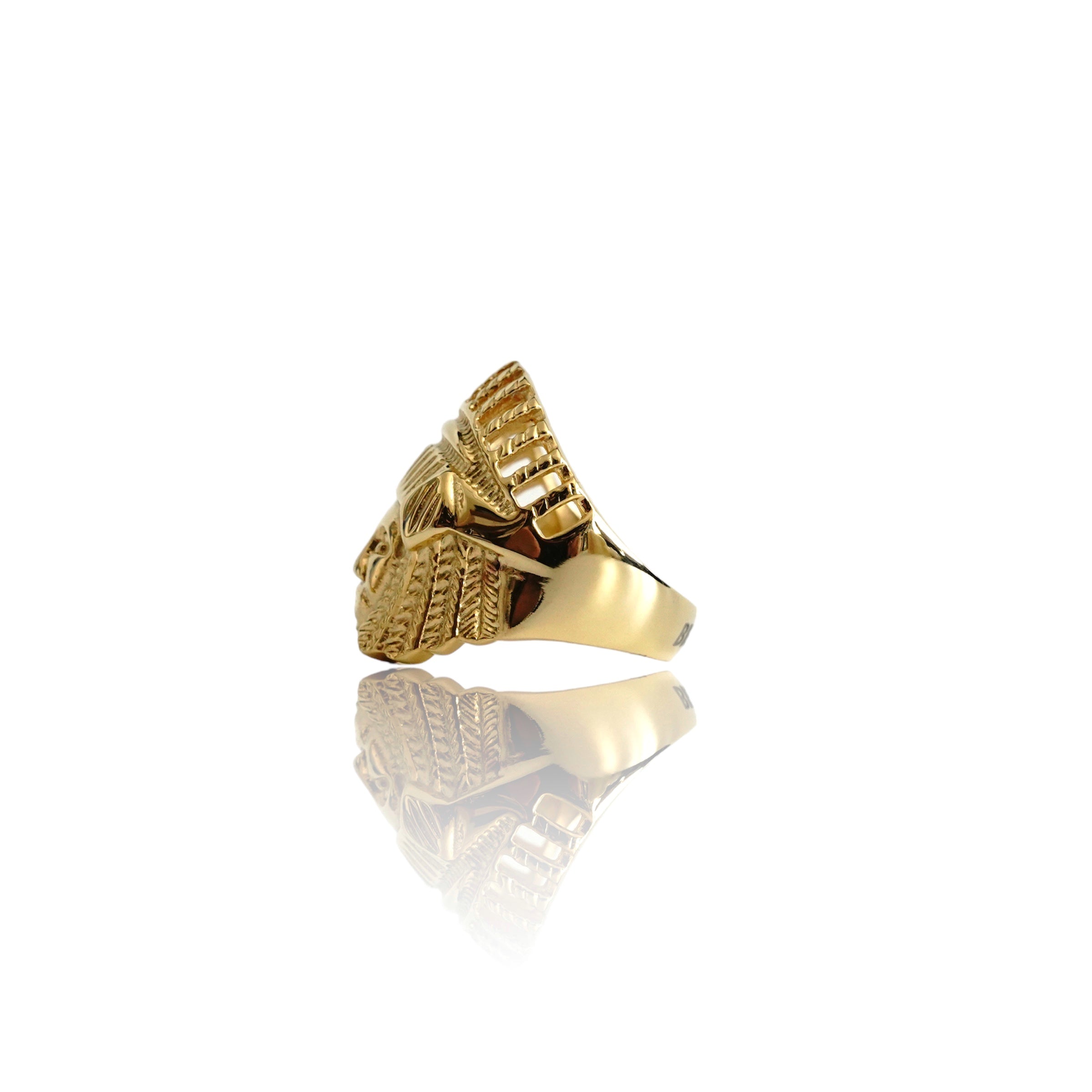 Big Daddy Retro Tibetan Gold Ring - Ring