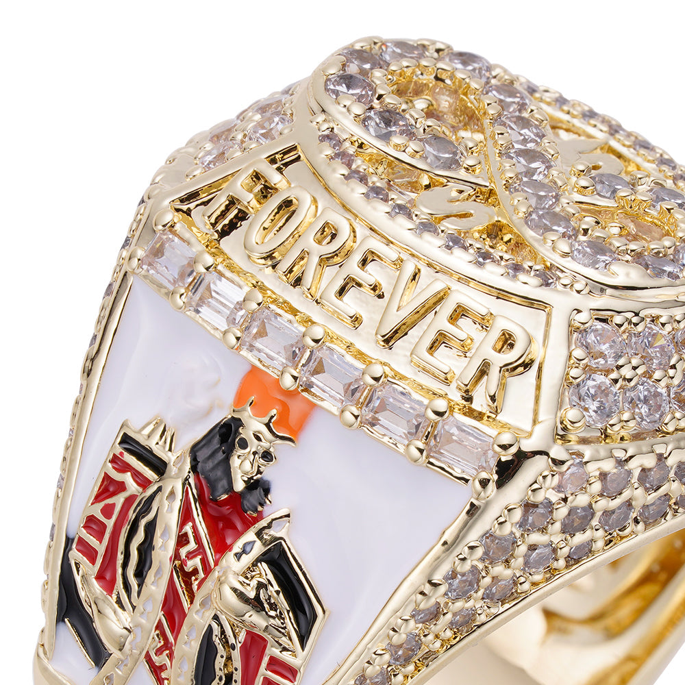Big Daddy "Rich Forever" Baguette Iced Out Diamond Ring