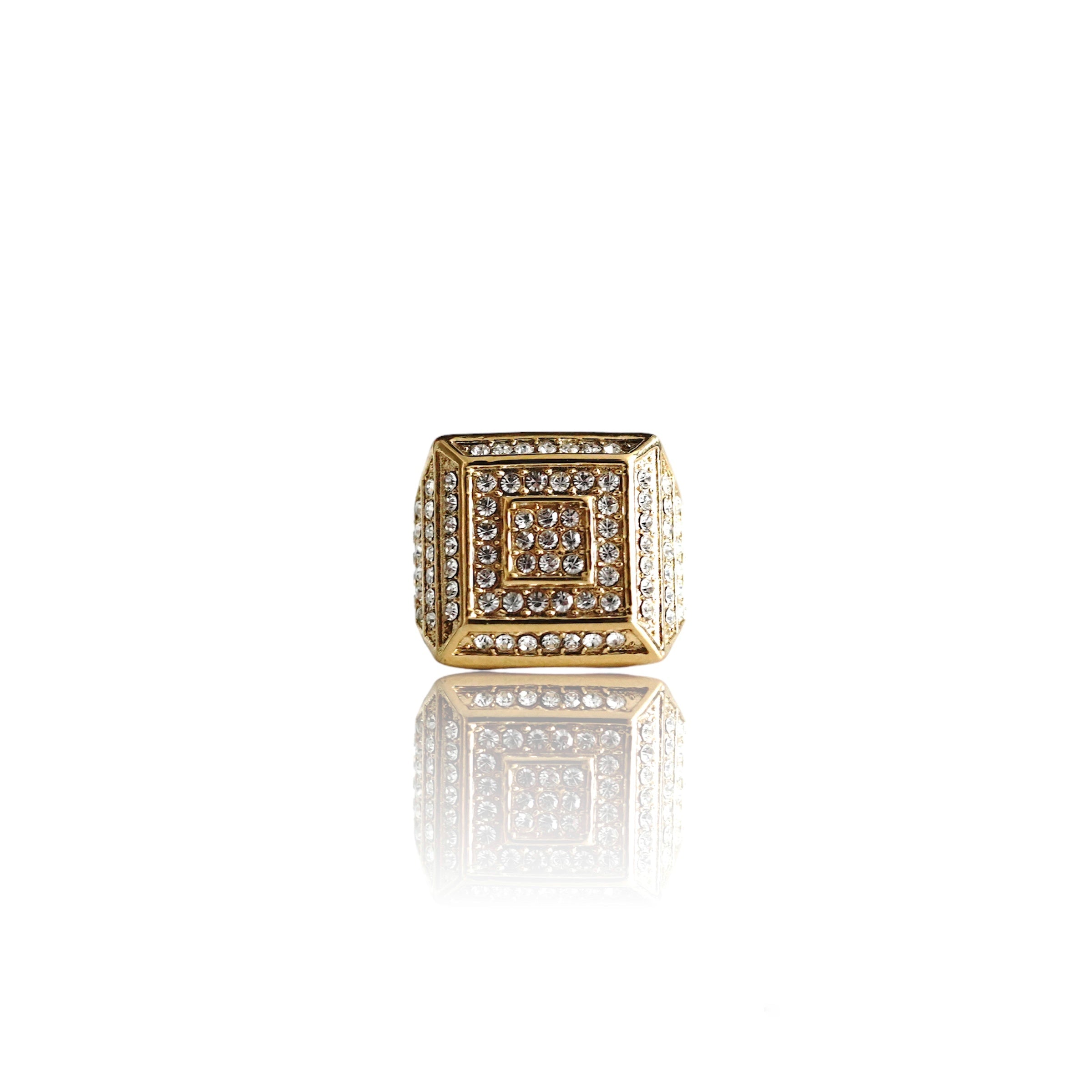 Big Daddy Royal Iced Gold Ring - Ring