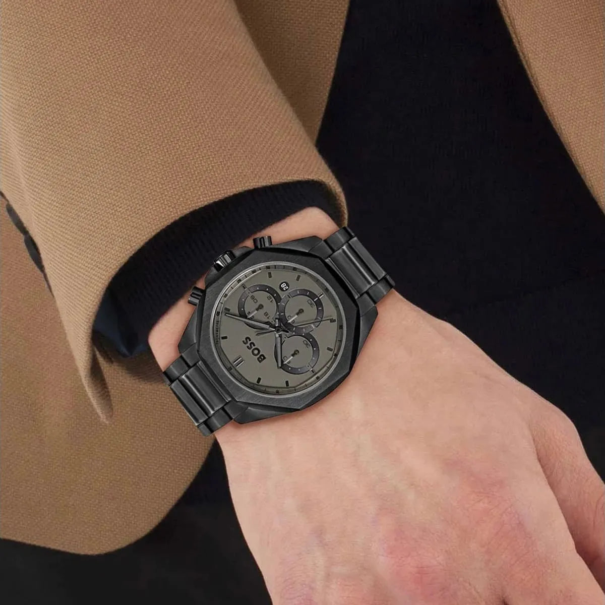BOSS by Hugo Boss Black Steel Grey Dial Chronograph Men's Watch - 1514016 1514016 - Image 4