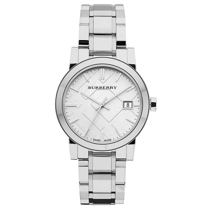 Burberry Women’s Swiss Made Stainless Steel Silver Dial Women's Watch  BU9100 - Big Daddy Jewelry