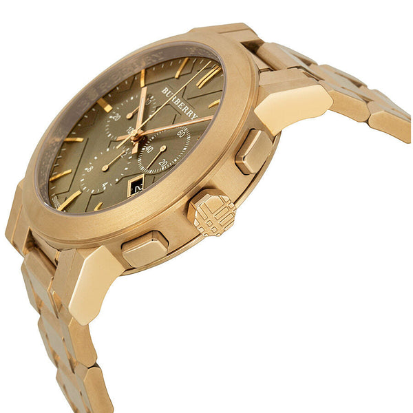 Burberry Taupe Chronograph Dial Rose Gold Plated Steel Men's Watch BU9353 - Big Daddy Jewelry #2