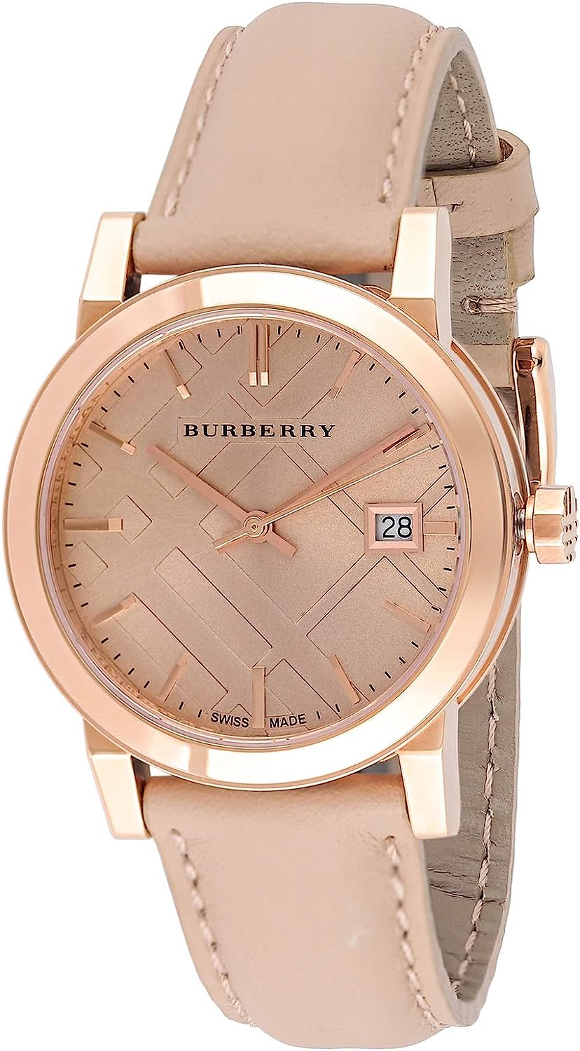 Burberry 34mm Pink Leather Strap Women’s Watch BU9131 - Watch