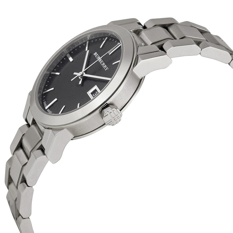 Burberry Black Check Stamped Dial Stainless Steel Ladies Watch BU9101 - Big Daddy Jewelry #2