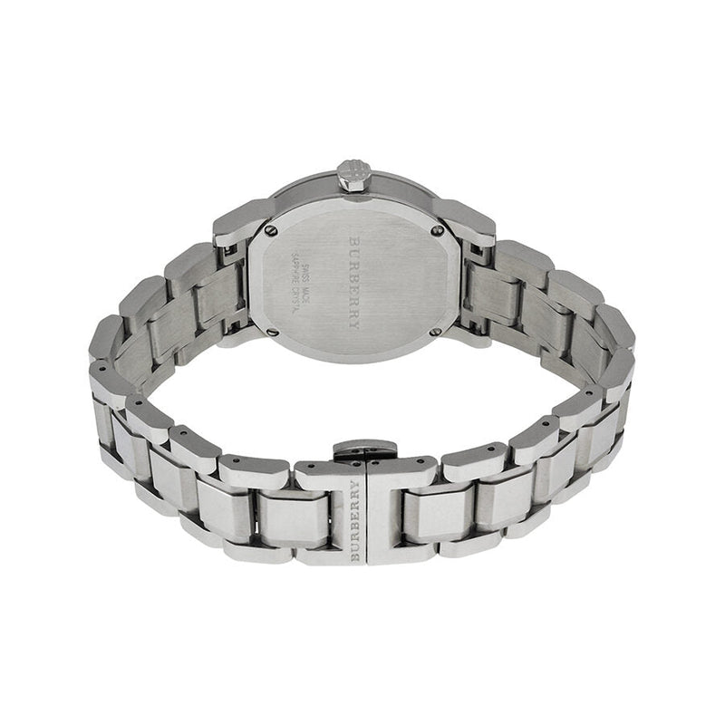 Burberry Black Check Stamped Dial Stainless Steel Ladies Watch BU9101 - Big Daddy Jewelry #3