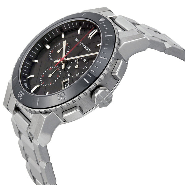Burberry Black Dial Chronograph Stainless Steel Men's Watch BU9380 - Big Daddy Jewelry #2