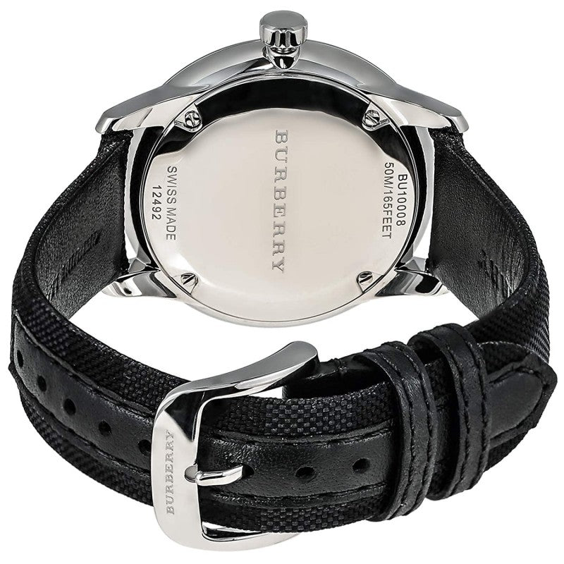 Burberry Men's Check Stamped Round Dial Men's Watch BU10008 - Big Daddy Jewelry #3