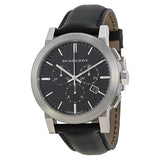 Burberry  Chronograph Black Dial Black Leather Men's Watch BU9356 - Big Daddy Jewelry