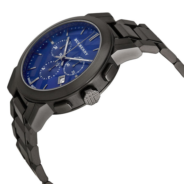 Burberry Chronograph Blue Dial Dark Grey Ion-plated Men's Watch BU9365 - Big Daddy Jewelry #2
