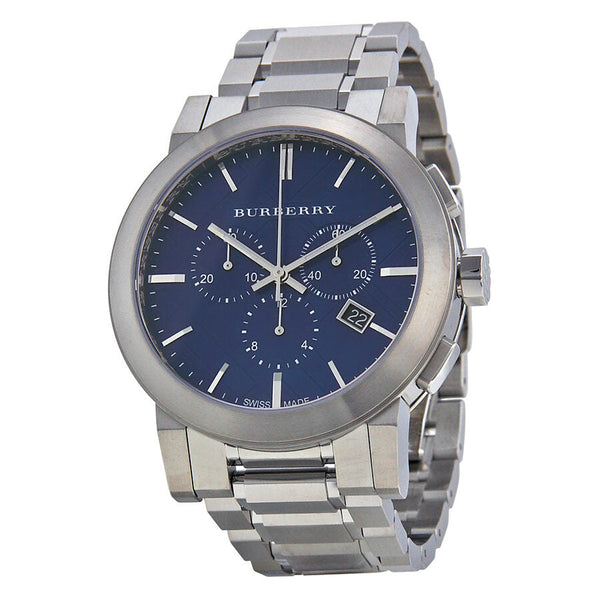 Burberry Chronograph Blue Dial Stainless Steel Men's Watch BU9363 - Big Daddy Jewelry