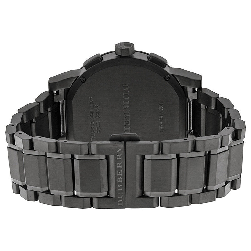Burberry Chronograph Dark Grey Dial Black Ion-plated Men's Watch BU9354 - Big Daddy Jewelry #3