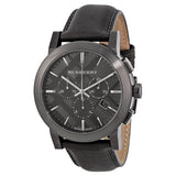 Burberry Chronograph Dark Grey Dial Dark Grey Leather Men's Watch BU9364 - Big Daddy Jewelry