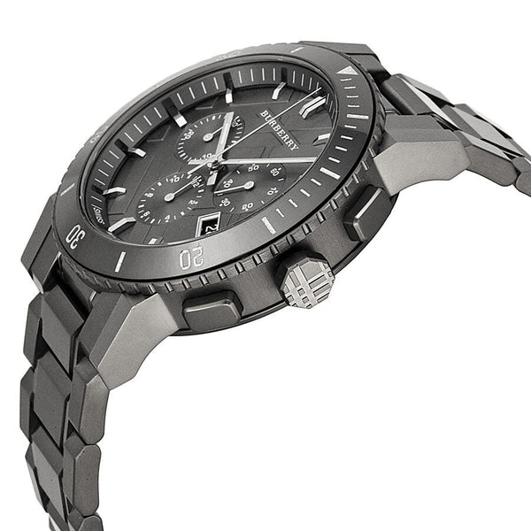 Burberry Chronograph Gunmetal Dial  Grey Ion-plated Stainless Steel Men's Watch BU9381 - Big Daddy Jewelry #2