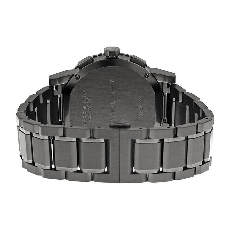 Burberry Chronograph Gunmetal Dial  Grey Ion-plated Stainless Steel Men's Watch BU9381 - Big Daddy Jewelry #3