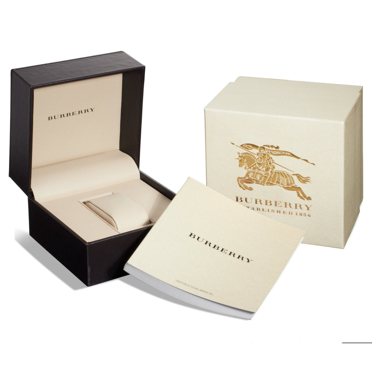 Burberry The Classic watch with cream and black presentation box and documentation