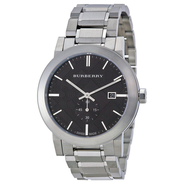 Burberry Dark Grey Dial Stainless Steel Men's Watch BU9901 - Big Daddy Jewelry