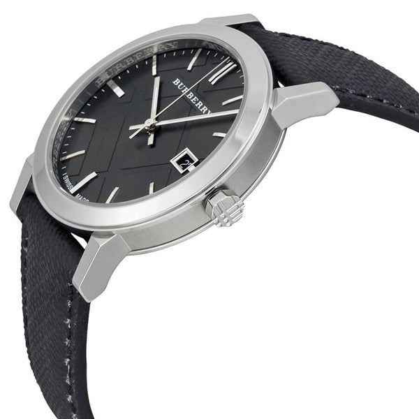 Burberry Grey Dial Black Polyvinyl Strap Men's Watch BU9030 - Big Daddy Jewelry #2