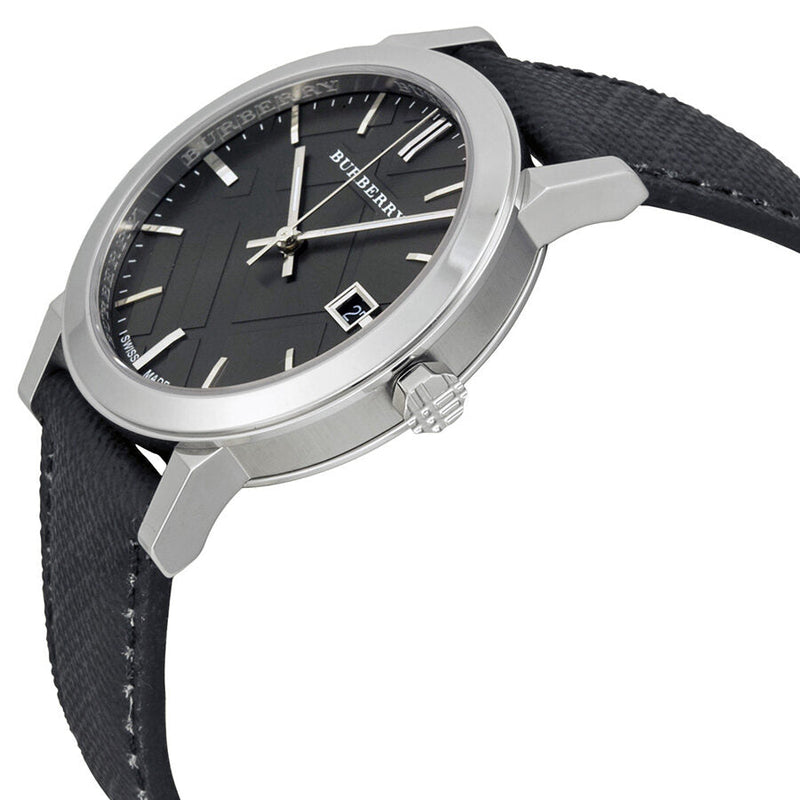 Burberry Grey Dial Black Polyvinyl Strap Men's Watch BU9030 - Big Daddy Jewelry #2
