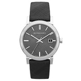 Burberry Unisex Leather Strap NOVA Check Black Unisex Watch  BU9024 - Big Daddy Jewelry