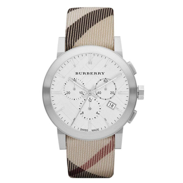 Burberry Mens City Leather Strap Nova Check Men's Watch   BU9357 - Big Daddy Jewelry