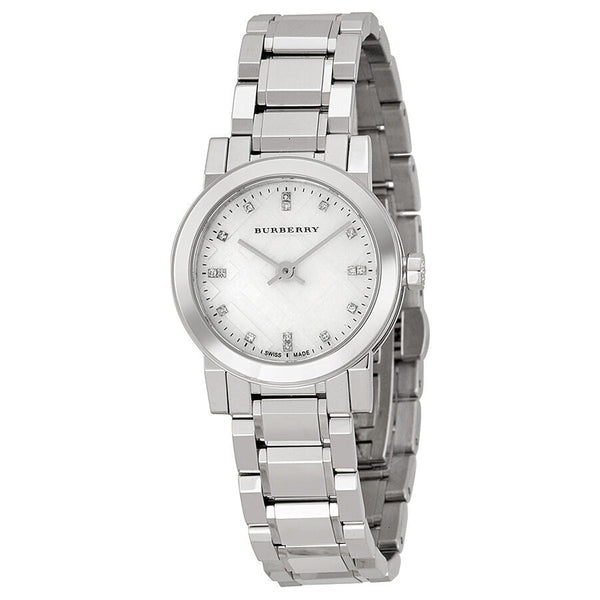 Burberry Mother of Pear diamond set Stainless Steel Ladies Watch BU9224 - Big Daddy Jewelry