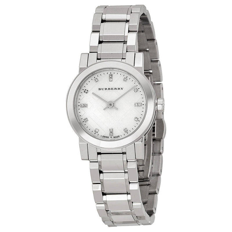 Burberry Mother of Pear diamond set Stainless Steel Ladies Watch BU9224 - Big Daddy Jewelry