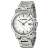 Burberry Silver Check Stamped Dial Stainlkess Steel Ladies Watch BU9144 - Big Daddy Jewelry