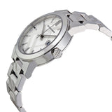 Burberry Silver Check Stamped Dial Stainlkess Steel Ladies Watch BU9144 - Big Daddy Jewelry #2