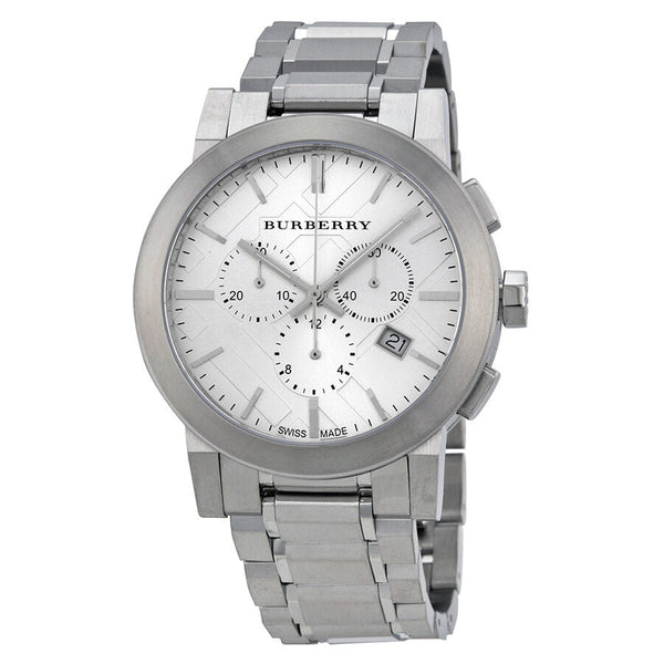 Burberry Silver Dial Chronograph Stainless Steel Men's Watch BU9350 - Big Daddy Jewelry