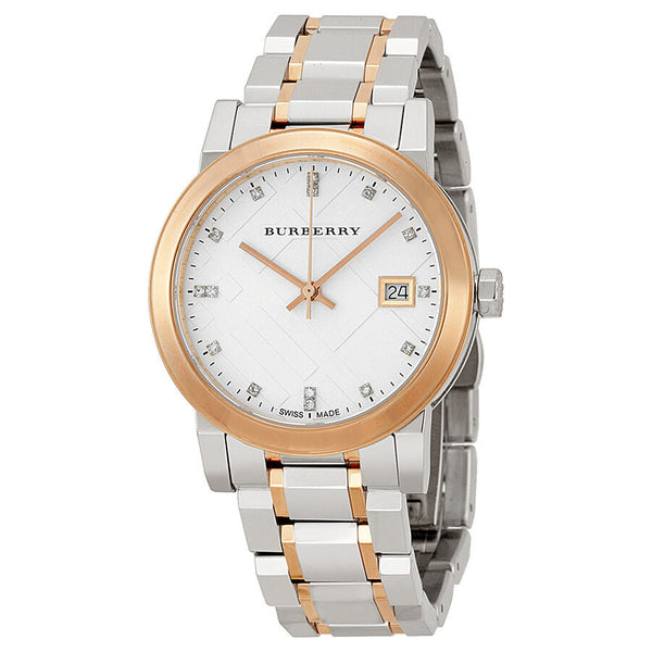 Burberry Silver Dial Two-tone Ladies Watch BU9127 - Big Daddy Jewelry