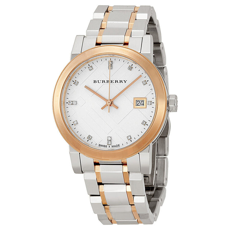 Burberry Silver Dial Two-tone Ladies Watch BU9127 - Big Daddy Jewelry