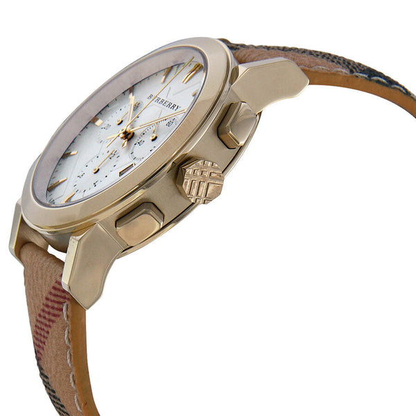 Burberry The City Chronograph White Dial Haymarket Check Unisex Watch BU9752 - Big Daddy Jewelry #2