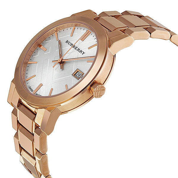 Burberry White Check Pattern Dial Rose Gold-plated Unisex Watch BU9004 - Big Daddy Jewelry #2