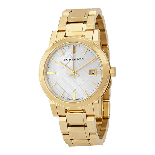 Burberry White Dial Gold-tone Ladies Watch BU9103 - Big Daddy Jewelry