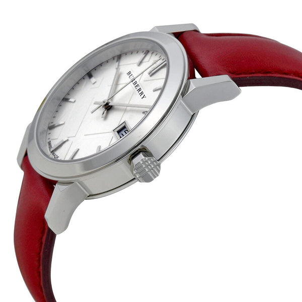 Burberry White Silver Dial Red Leather Ladies Watch BU9129 - Big Daddy Jewelry #2