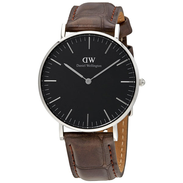 Daniel Wellington Black Classic York 36mm Women's Silver Watch DW00100146 - Kiwi Watches
