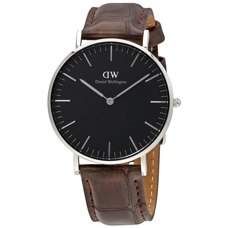 Daniel Wellington Black Classic York 36mm Women's Silver Watch DW00100146 - Kiwi Watches