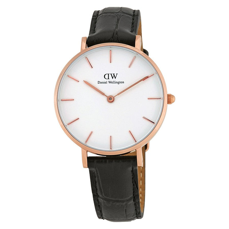 Daniel Wellington White Classic Petite Reading 32mm Women's Gold Watch DW00100173 - Kiwi Watches