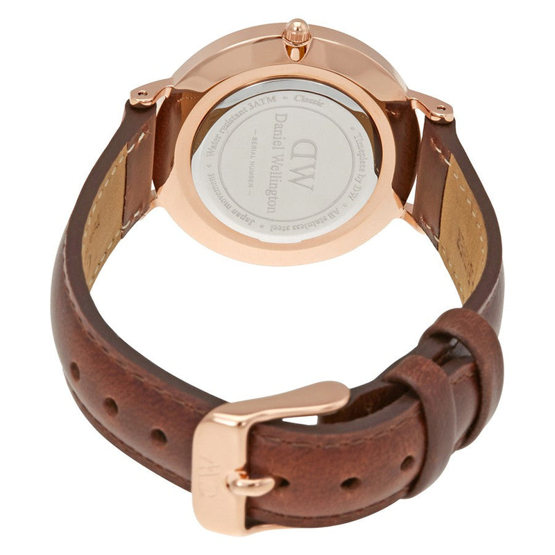 Daniel Wellington White Classic Petite St Mawes 28mm Women's Gold Watch DW00100175 - Kiwi Watches